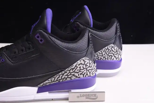 Retro Black Jordan 3 Court Purple Air CT8532-050 0522
